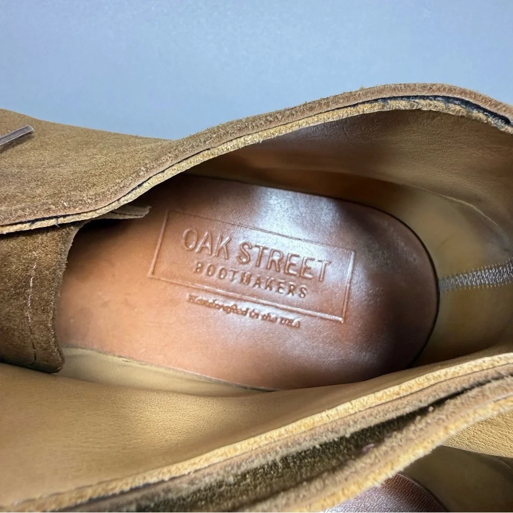 OAK STREET Peanut Orion Suede Dainite Sole Campus Chukka Boots